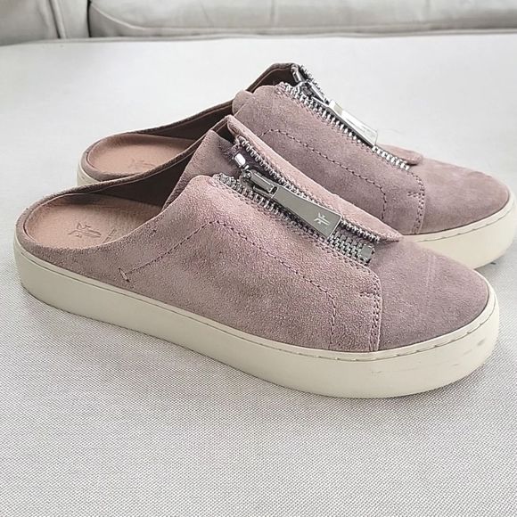 Frye Shoes Frye Lena Zip Mule Dusty Rose Soft Oiled Sneakers 65